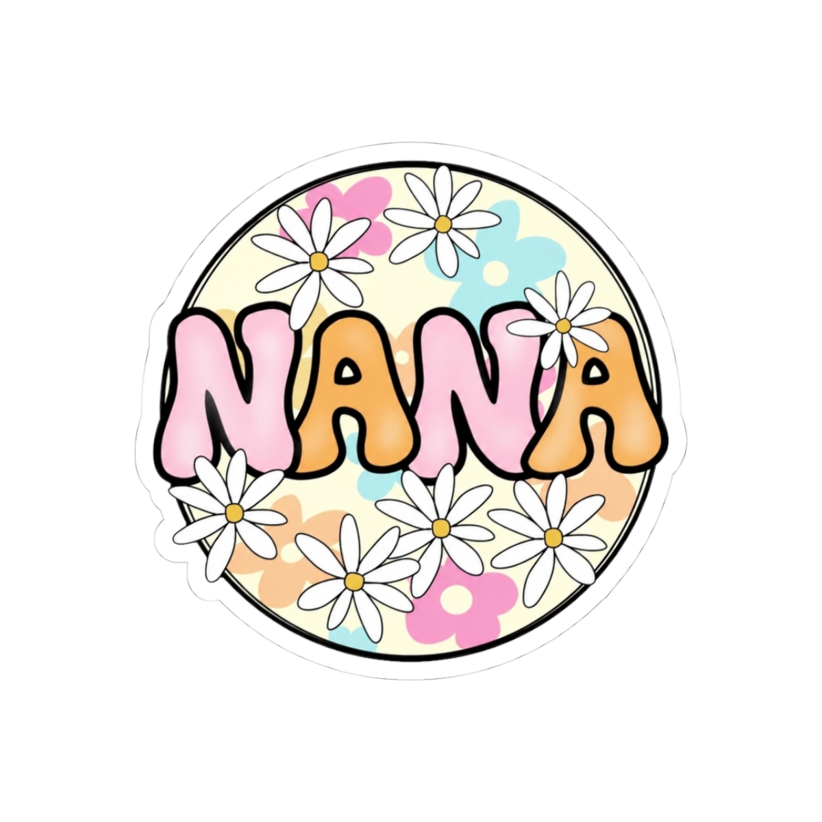 Groovy Floral Nana Mother's Day Nana Life Gifts