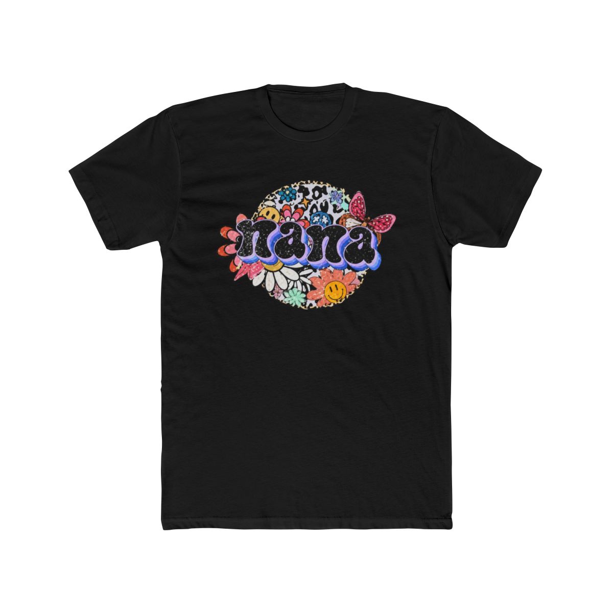 Leopard Nana T Shirt | Wild Leopard Print Tee for Grandmas - alternate angle 4, merchandise