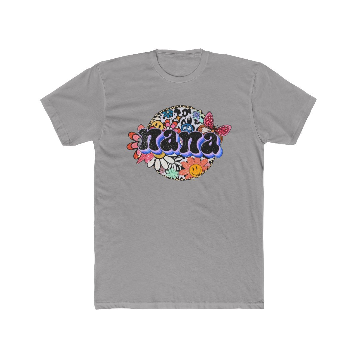 Leopard Nana T Shirt | Wild Leopard Print Tee for Grandmas - alternate angle 2, merchandise
