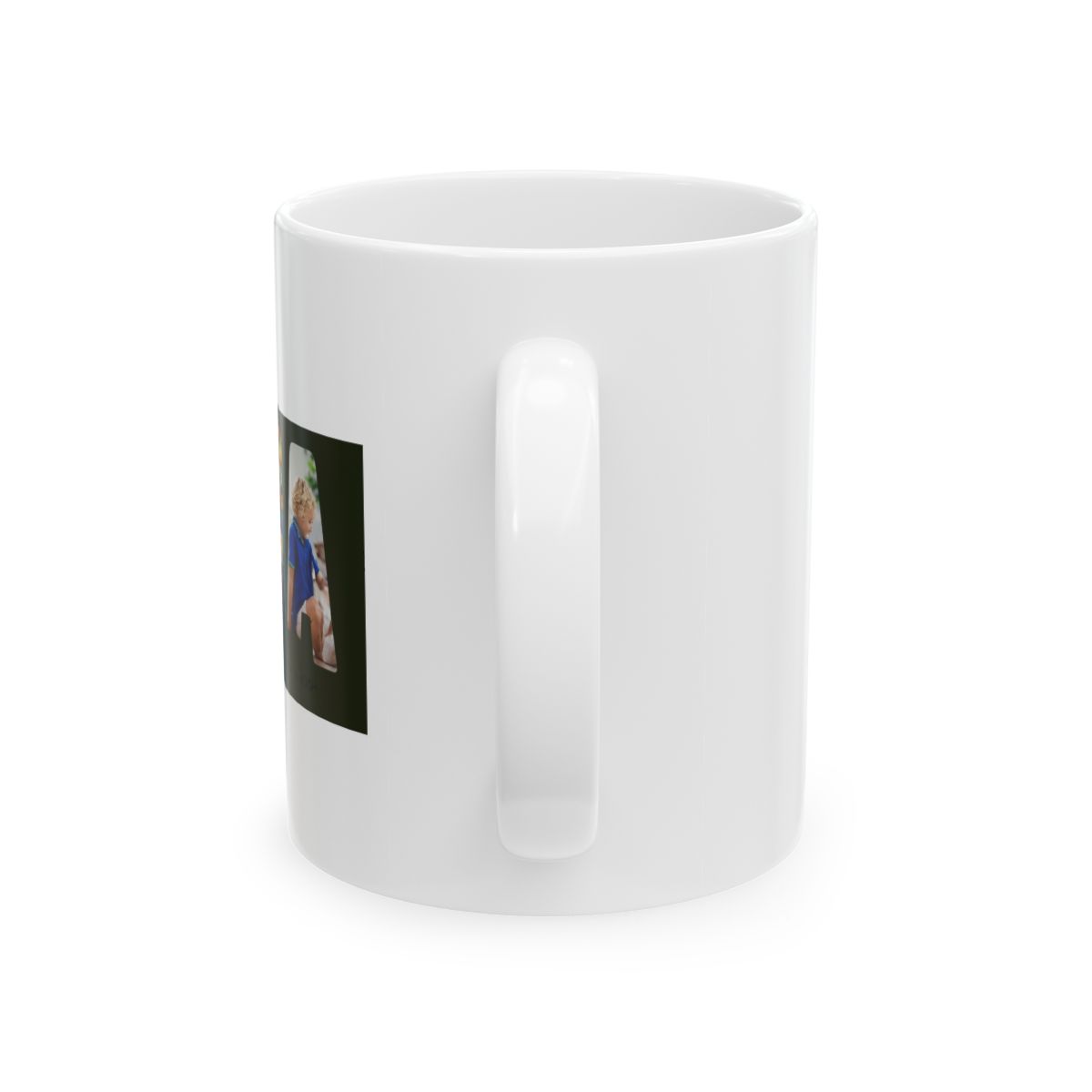 NANA Photo Collage Letter Cutout Grandkids Names Coffee Mug - alternate angle 3, merchandise