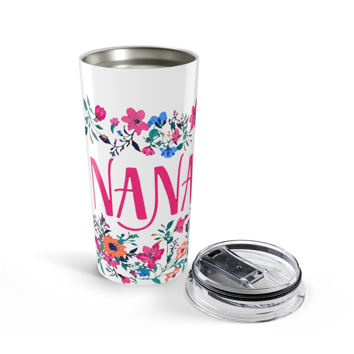 ROSTANTEN Nana Gifts Birthday Gifts for Nana | Best Nana Gifts from Granddaughter Grandson for Mothers Day Christmas 40oz Travel Cup Insulated Tumbler with Lid & Straw - alternate angle 4, merchandise
