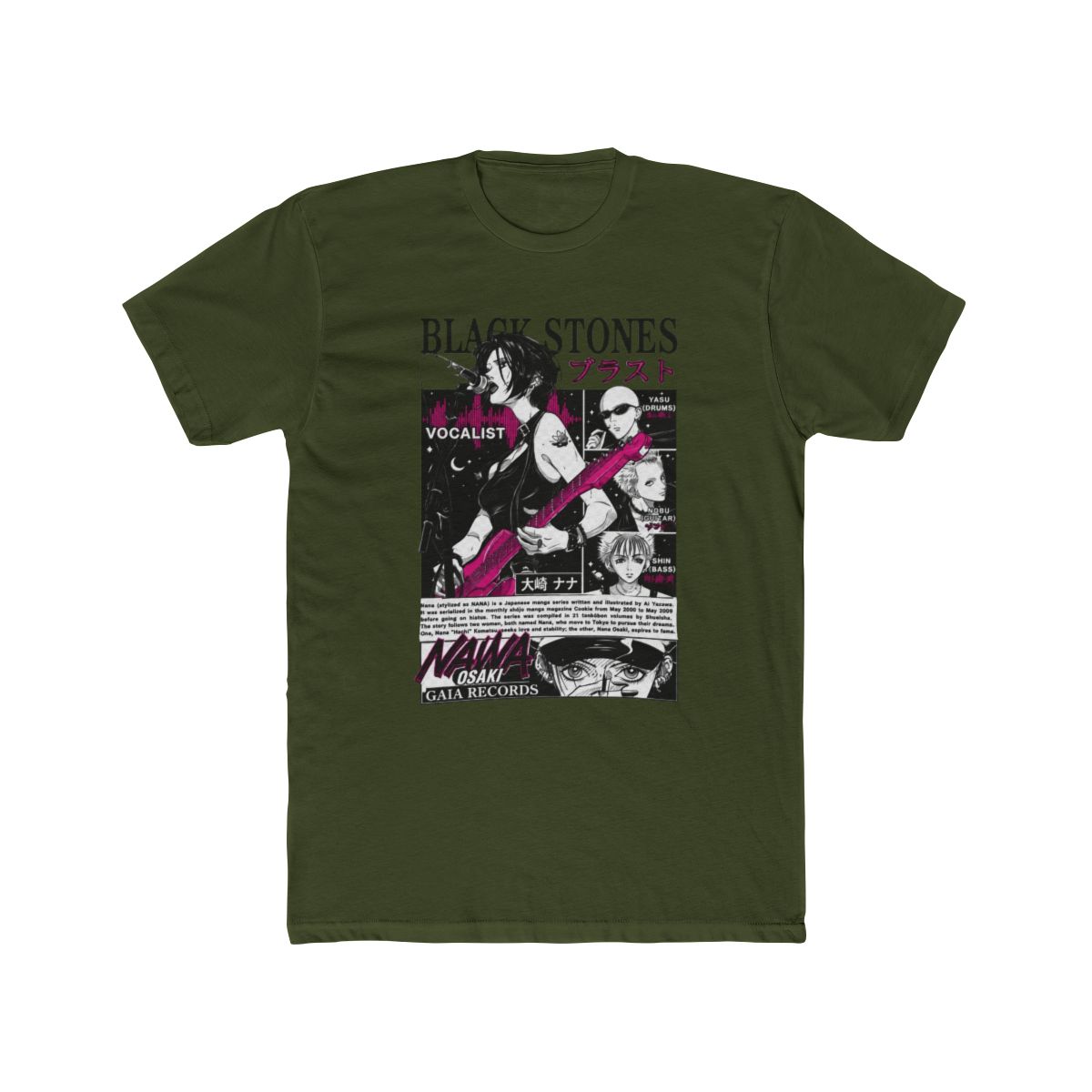 HUBGO New Anime T Shirt Nana Merch Casual Short SleeveT Shirt Anime Tee, Adult, Size: XL, Black - alternate angle 4, merchandise